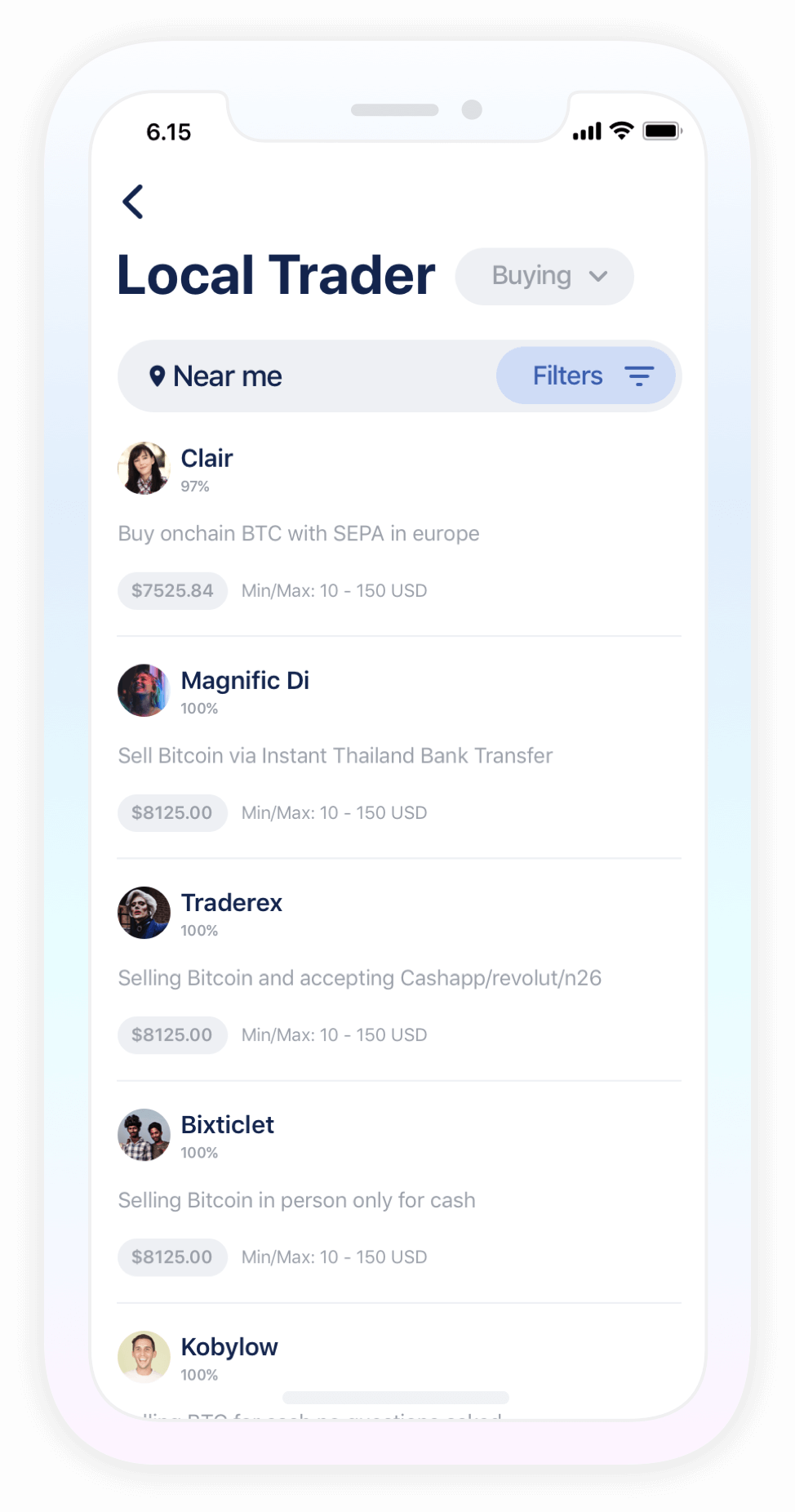 local trader by bluewallet