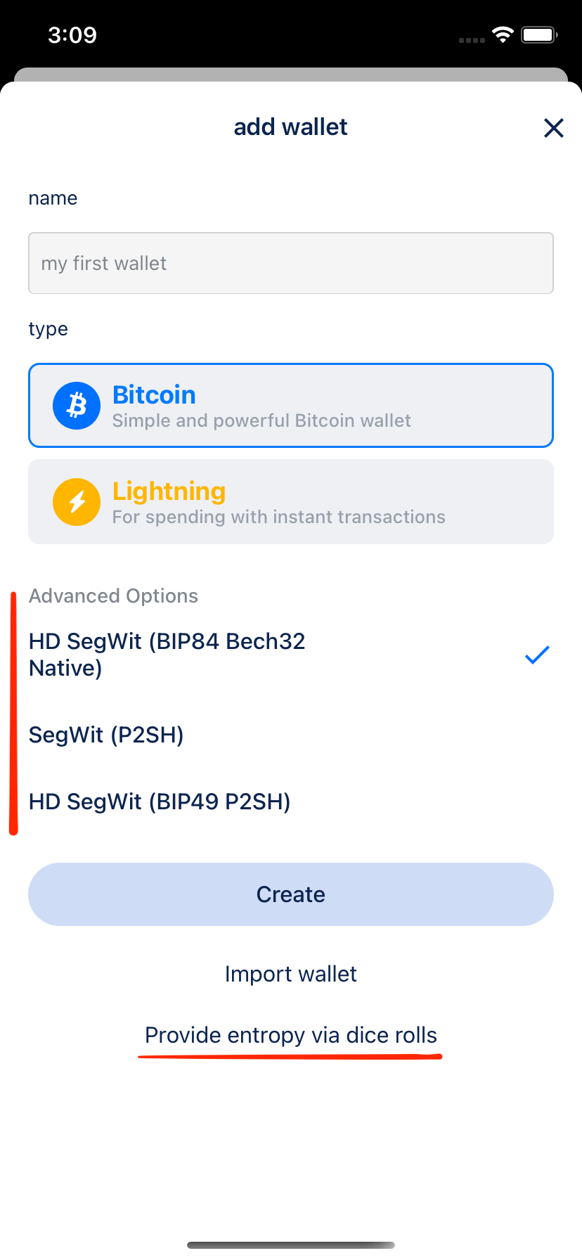 add bitcoin wallet