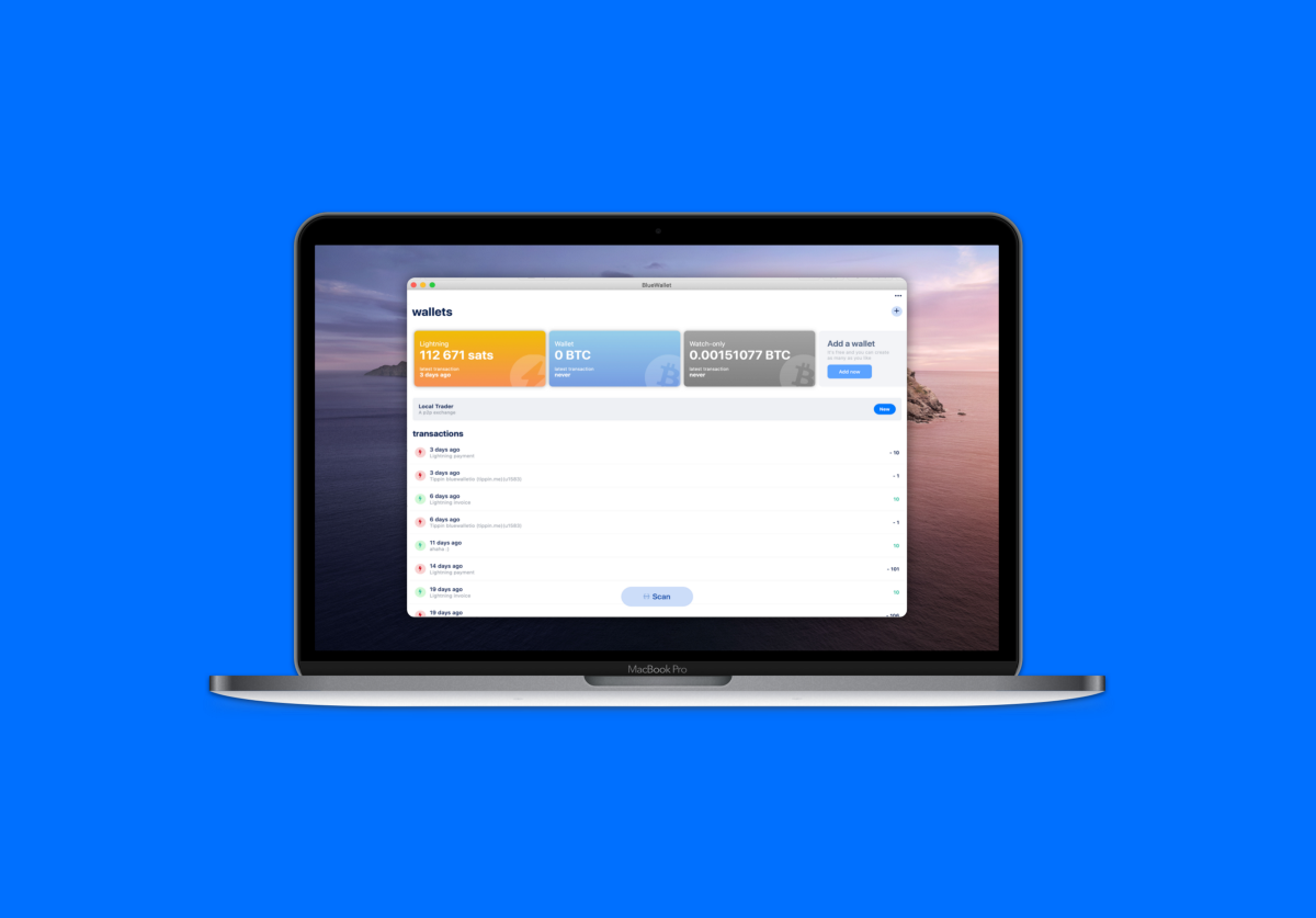 BlueWallet - Bitcoin wallet and Lightning wallet for iOS and Android