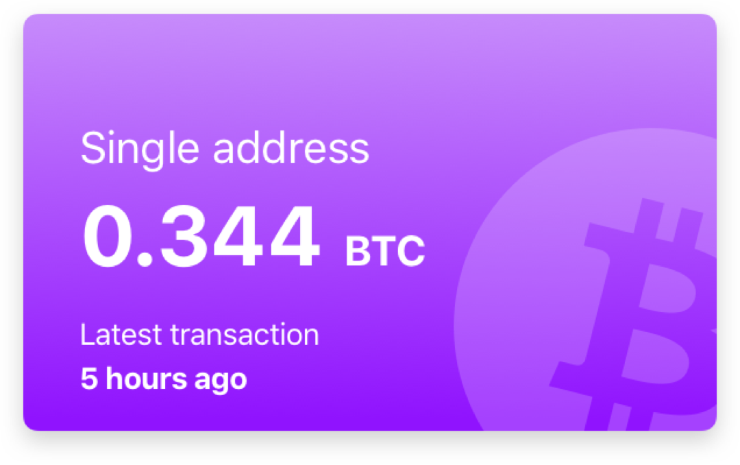 Single Address