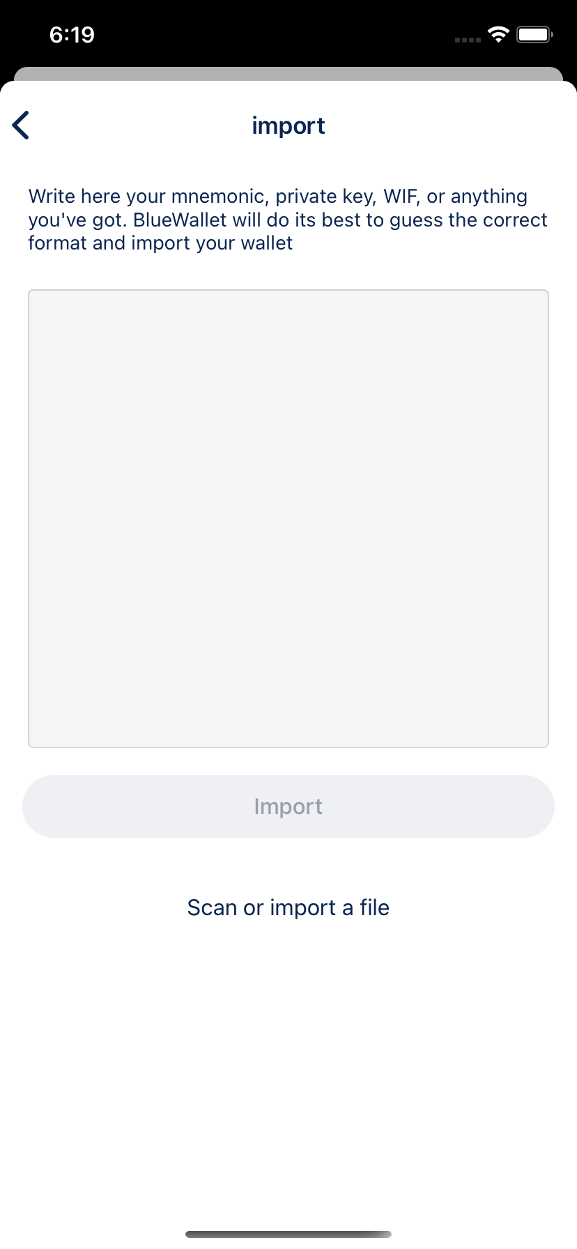 Ios bitcoin wallet import private key